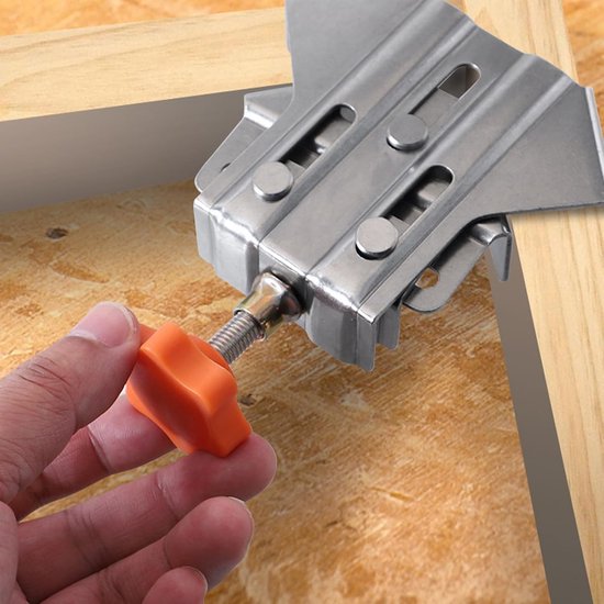 4Pcs 90 Degree Angle Clamps, Right Angle Clamp with Adjustable Swing Angle, Fixing Clips for Woodworking van Merkloos — afbeelding 5