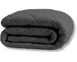 Y-NOT Dreambed Original All Year Antraciet 140x220 - Eenpersoonsdekbed - Dekbed Zonder Overtrek - Wasbaar Hoesloos Dekbed - 30 dagen proefslapen - Bedrukt dekbed - Dekbed met vaste overtrek - All year winterdekbed & zomerdekbed