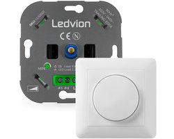 Ledvion - LED Dimmer 3-250W Incl Witte Afdekplaat - Universeel