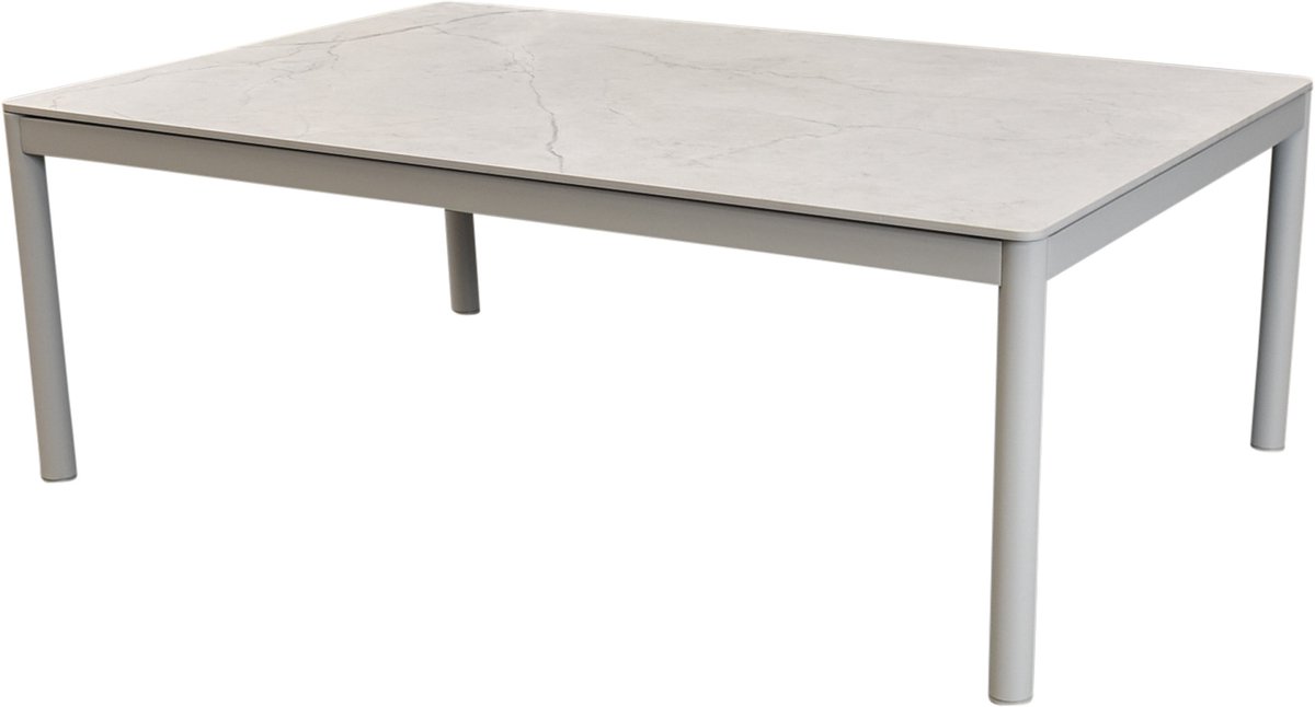Joshua lounge tuintafel 120x79xH43 aluminium latte