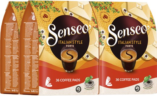 Dosettes de café Senseo Italian Style Forte - 4 x 36 dosettes