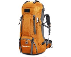 RAMBUX® - Backpack - Adventure - Goud - Wandelrugzak - Trekking Rugzak - Heupriem - Lichtgewicht - 60 Liter