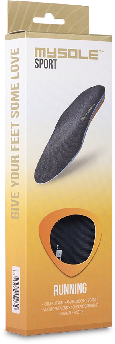 MYSOLE™ Sport Running - Professionele inlegzolen voor hardlopen - 1 paar - Maat 35 t/m 50