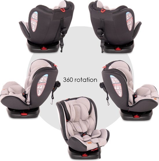 i-Size 360° Autostoel - 0 tot 36 kg - R129 goedgekeurd - Draaibaar - Verstelbaar - Isofix - Autostoel Isofix Groep 0+1+2+3 draaibaar vanaf de geboorte tot 12 jaar MUNT — afbeelding 4