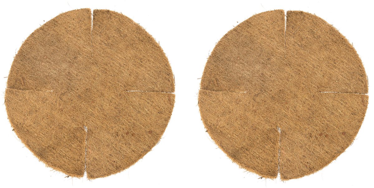 Nature Inlegvel voor hanging basket - 3x stuks - 35 cm - kokos - kokosinleggers