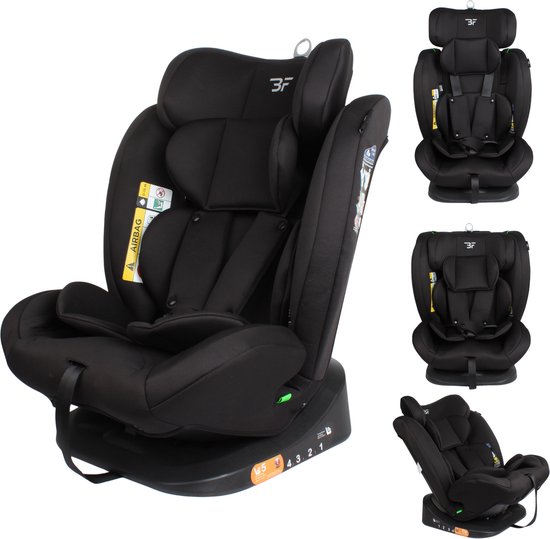 Bebies First Autostoel Groep 0/1/2/3 Entour I-Size Zwart
