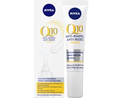 NIVEA Q10 POWER Oogcontourcrème - Alle huidtypen - Oogcrème met Q10 en creatine - Tegen Donkere Kringen en Wallen - Anti Rimpel Eye Cream - 15 ml