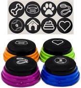 Vulpes Goods® Pets - PRO Praatknop voor Honden - Dogbuttons - Laat uw Huisdier spreken - Hondenspeelgoed - Honden training - Incl. Trainingsstickers