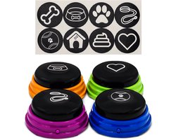 Vulpes Goods® Pets - PRO Praatknop voor Honden - Dogbuttons - Laat uw Huisdier spreken - Hondenspeelgoed - Honden training - Incl. Trainingsstickers