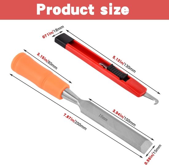 Golf Grip Tape Stripper Tool Kit, Golf Grip Remover met Golf Grip Removal Tool Hook, Tape Stripper Remover voor het grijpen van grafiet / stalen as, Golf Stick Grip Reparatie Kit van Merkloos — afbeelding 2