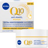 NIVEA Q10 POWER Anti-Rimpel Crème Gezicht - Alle huidtypen - SPF 30 - Met Q10 en Creatine - Collageen Booster - 50 ml