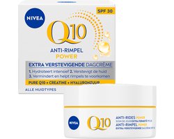 NIVEA Q10 POWER Anti-Rimpel Crème Gezicht - Alle huidtypen - SPF 30 - Met Q10 en Creatine - Collageen Booster - 50 ml