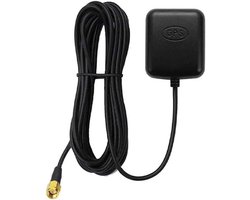 Waterdichte actieve GPS-voertuigantenne met SMA-mannelijke connector- 28 dB versterking- 3-5 V DC magnetische GPS-antenne