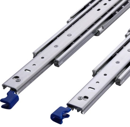 Set de glissières de tiroir de 250 kg 300 mm 12 pouces avec serrure et entièrement extensibles - Rails de tiroir courts et robustes à roulements à billes verrouillables 30 cm 12"
