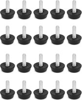 Avlnuwn 12 stuks 1/4 inch draadmeubelstelpoten, verstelbare