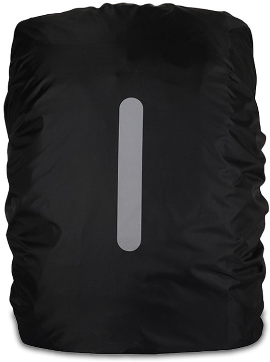 Set Van 2 Waterdichte Rugzakhoezen – Met Reflecterende Strepen – Perfect Voor Wandelen, Kamperen, Fietsen, Reizen En School – Geschikt Voor 30-40 Liter Rugzakken – Zwart + Fluorescerend