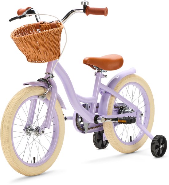 Generation Blanco 16 Inch Lila - Kinderfiets met Mandje van Generation Blanco — afbeelding 2