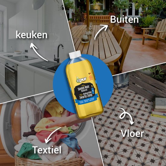 Epur - Natuurlijke zwarte zeep - Ecocert - 750ml