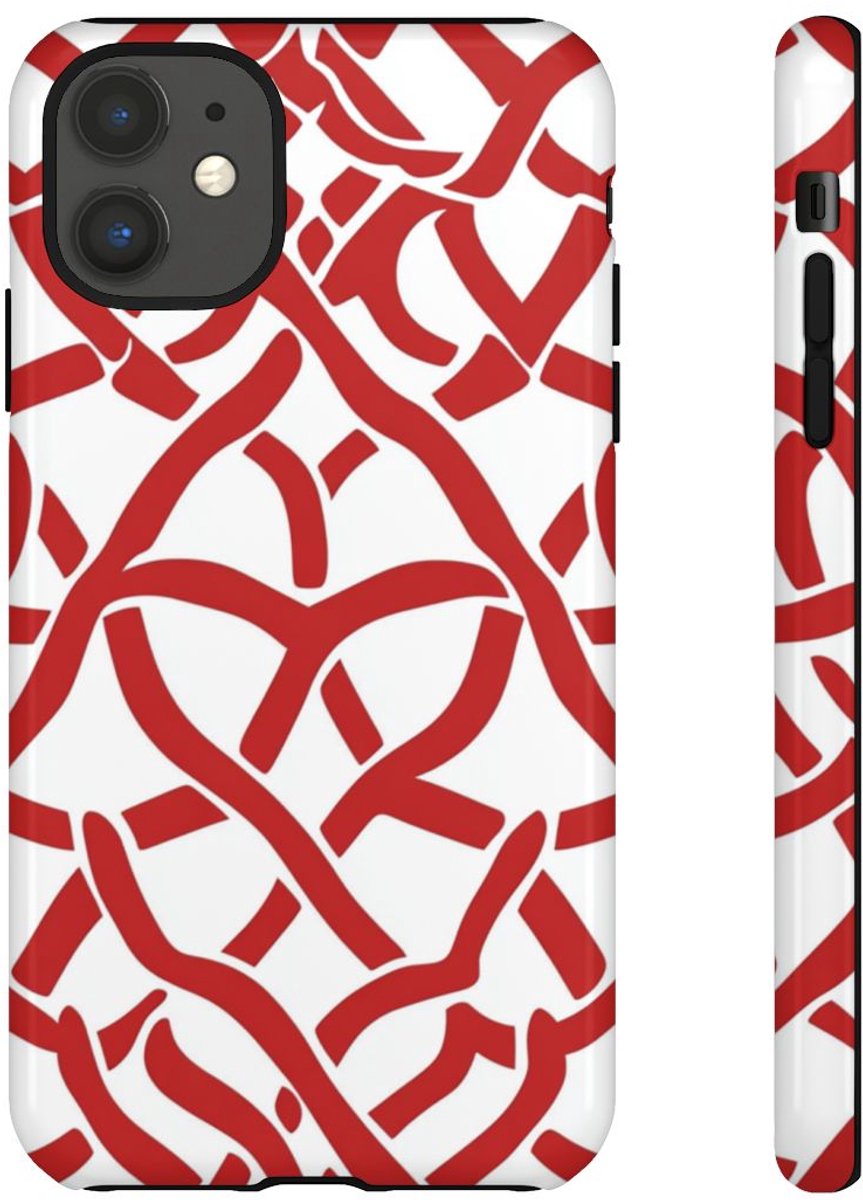 Rood Keltisch Knoopmotief – Telefoonhoesje Geschikt voor iPhone 11