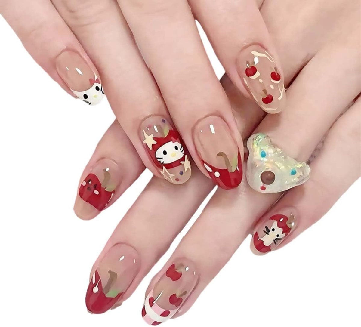 EIROVYA Leuke nagelstickers, 20 stuks