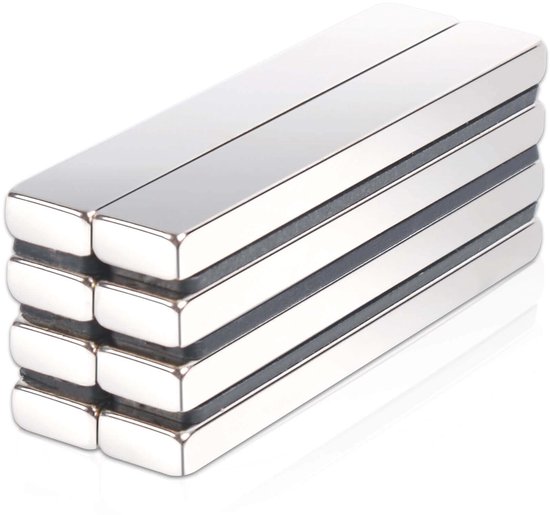 Epilons 50 adet 40x20x5mm Neodyum Magnet Güçlü N35 Mıknatıs Köşeli Nikel Kaplama