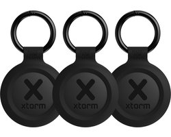 Xtorm TravelTag - Tracker - Sleutelvinder voor Apple Find My & Android - tracker - Bluetooth Smart Tracker Tag voor Bagage/tassen - Air- Tag- Bluetooth tracker- Waterdicht IP64 - Zwart - 3 stuks (geschikt voor Apple iOS & Android))