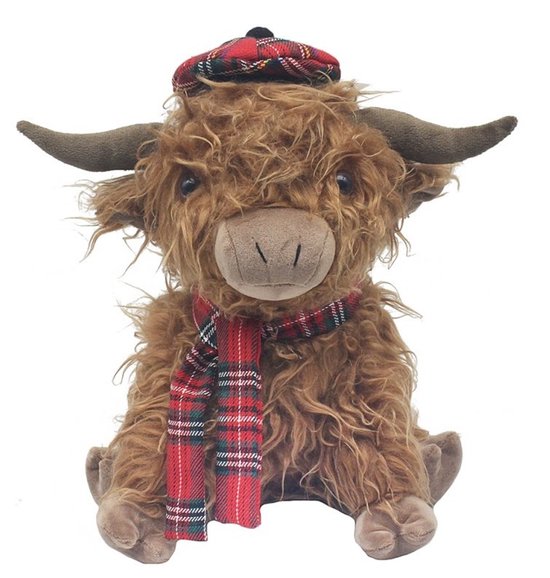 Home & Deco XL Deurstopper schotse hooglander schotse ruit rood 1.5 kilo