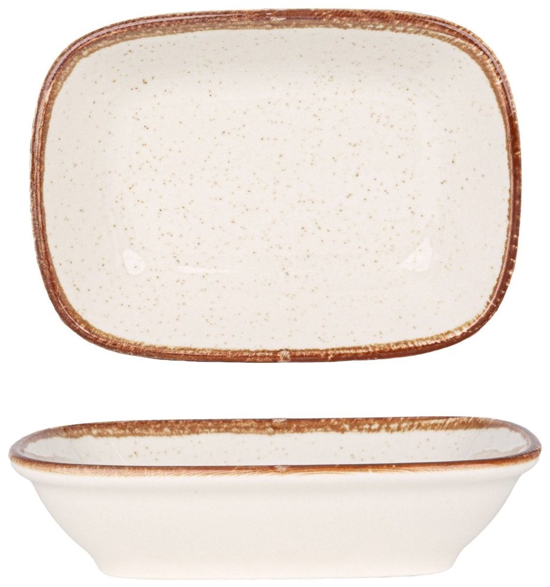 Rinart Serveerschaal - Brunilda - Porselein - 17x11 cm - set van 2