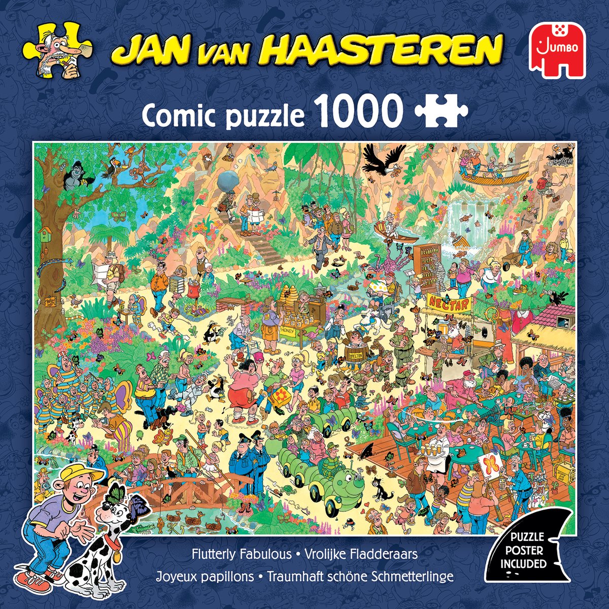 Jan van Haasteren - Vrolijke Fladderaars - 1000 stukjes puzzel - Legpuzzel volwassenen - Vanaf 12 jaar — afbeelding 3