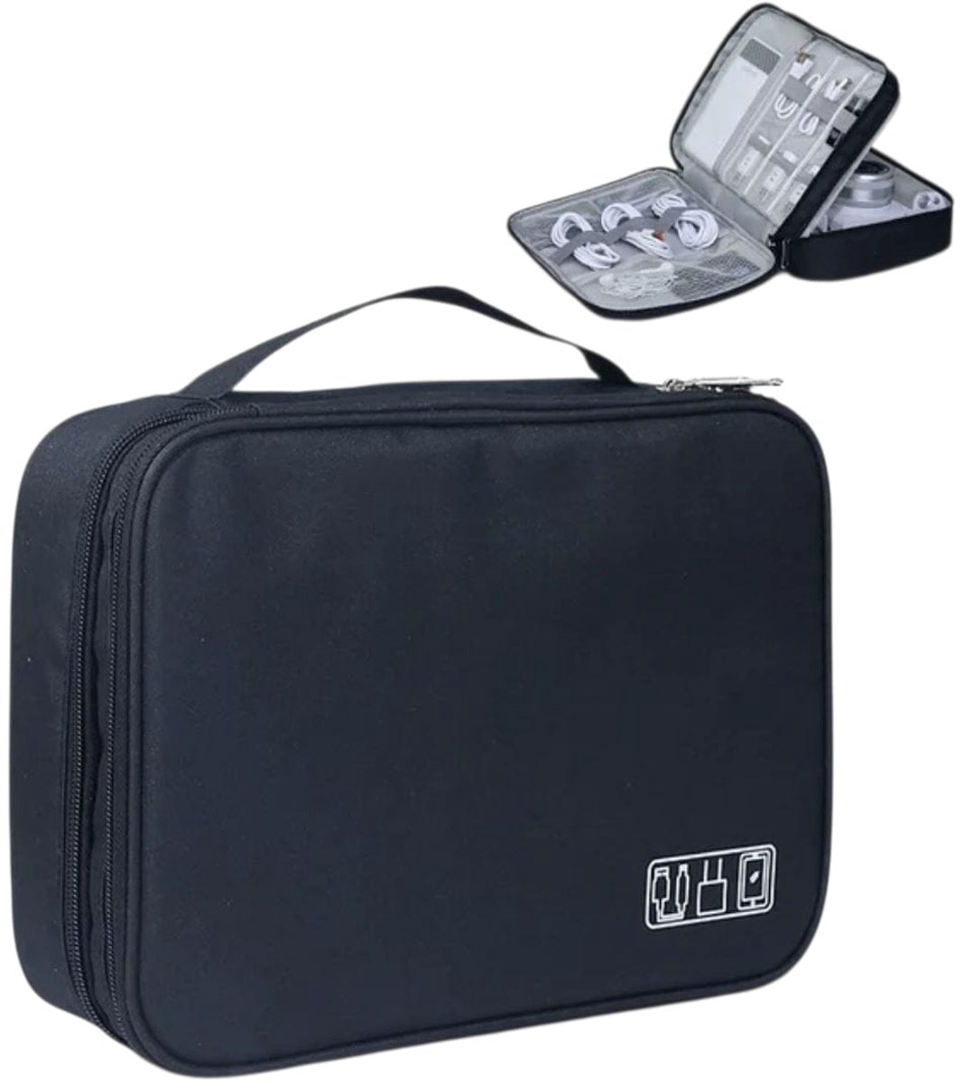 Tas Organiser - Kabel Organiser Tas - Multifunctionele Opbergtas voor Elektronica en Accessoires - Reizen Opbergdoos - Digitale Opbergtas voor Tablet, Kabels en Accessoires - Oplader tas - Elektronica - Etui - Organizer