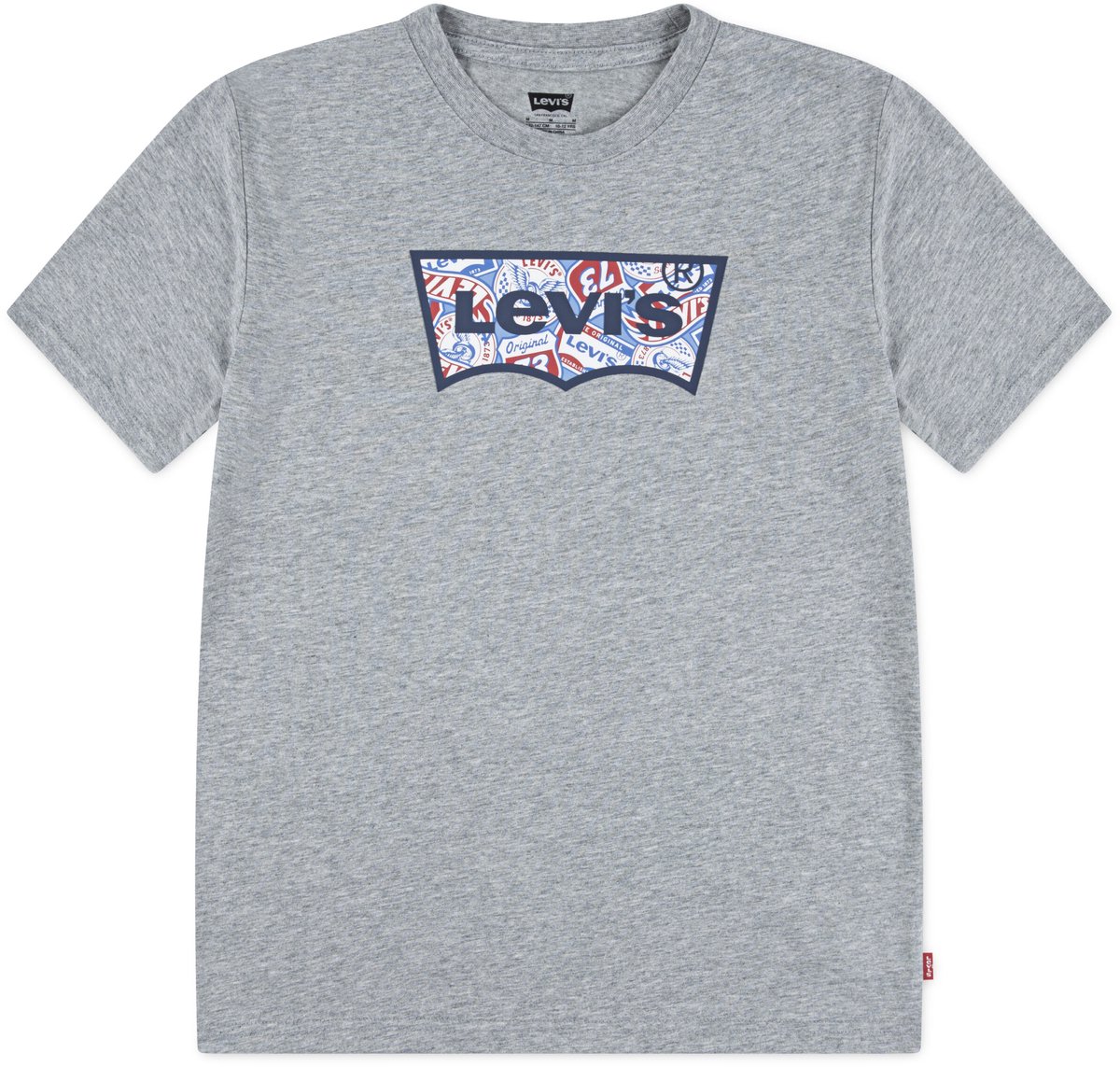 Levi's - Jongens t-shirt - Maat 176 - Jongens - GRIJS -