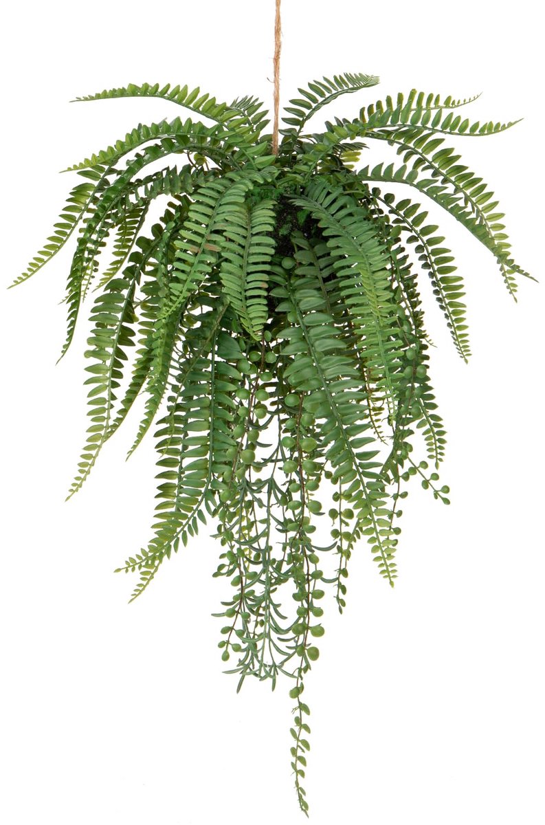 Briful Kunstvaren Hangplant - Levensecht Zonder Pot - Voor Wand Keuken Veranda Decoratie Groen