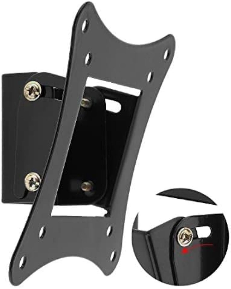 OriGlam TV-muurbeugel voor flatscreen-tv's, 15 graden kantelhoek voor 25,4-66 cm (10-26 inch) LCD/LED-monitoren