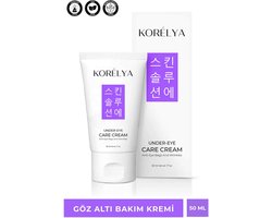 KORELYA Under Eye Care Cream Anti-Eye Bags & Wrinkles - Voedt de huid onder de ogen - Bestrijdt Wallen - Rimpels - Fijne lijntjes - Donkere kringen - Wallen & Blauwe Plekken - Caffeïne - Panthenol - Hyaluronzuur - Vitamine C - Alle huidtypen - 50ml