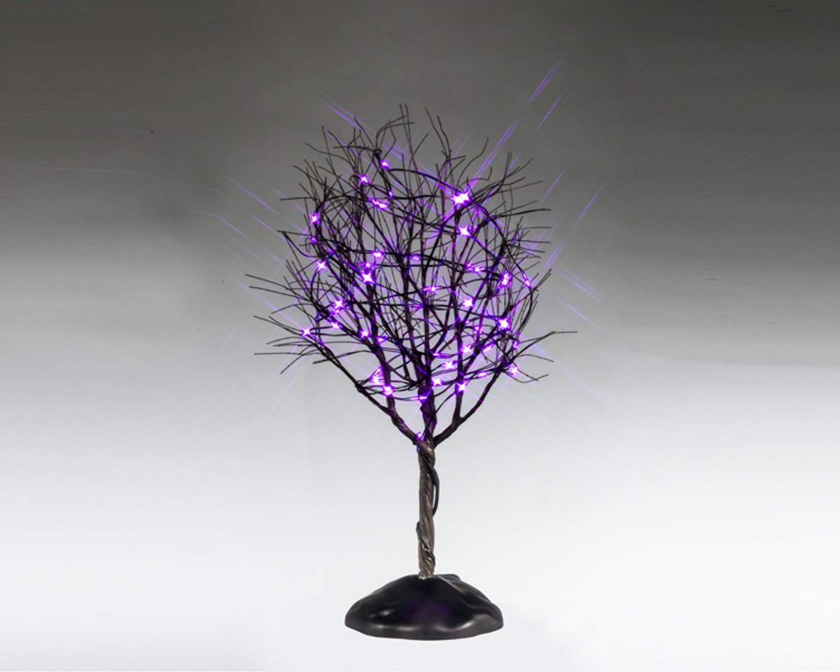 Spooky Town - Dry Tree Purple Lights
