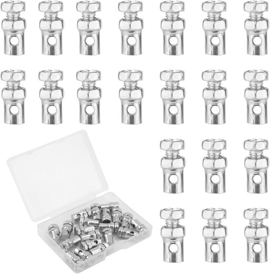 Zelfklevende Kabelclips/kabelklemmen 25 X 25 X 18 Mm Wit Naturel  Zak 100 Stuks