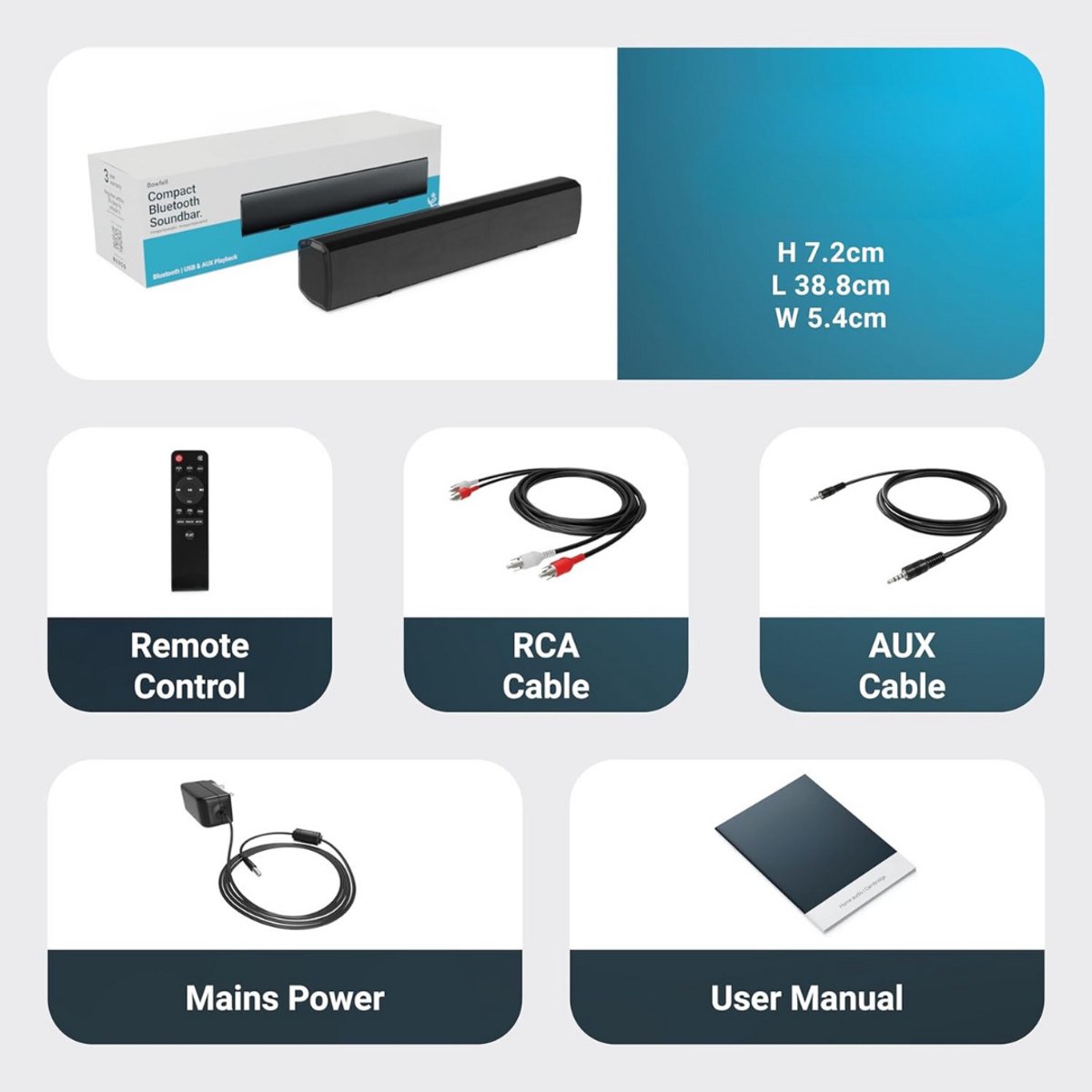 Afbeelding 2 van Soundbars Voor TV - Alles In Één - 3D Surround Sound - Bluetooth - Met Afstandsbediening - Film/Muziek/Nieuws/Mode - Soundbar - Box - Speaker - Soundbar Voor TV - Soundbars - Soundbar Geschikt Voor TV - Compact Model - Werkt Op Alle TV's