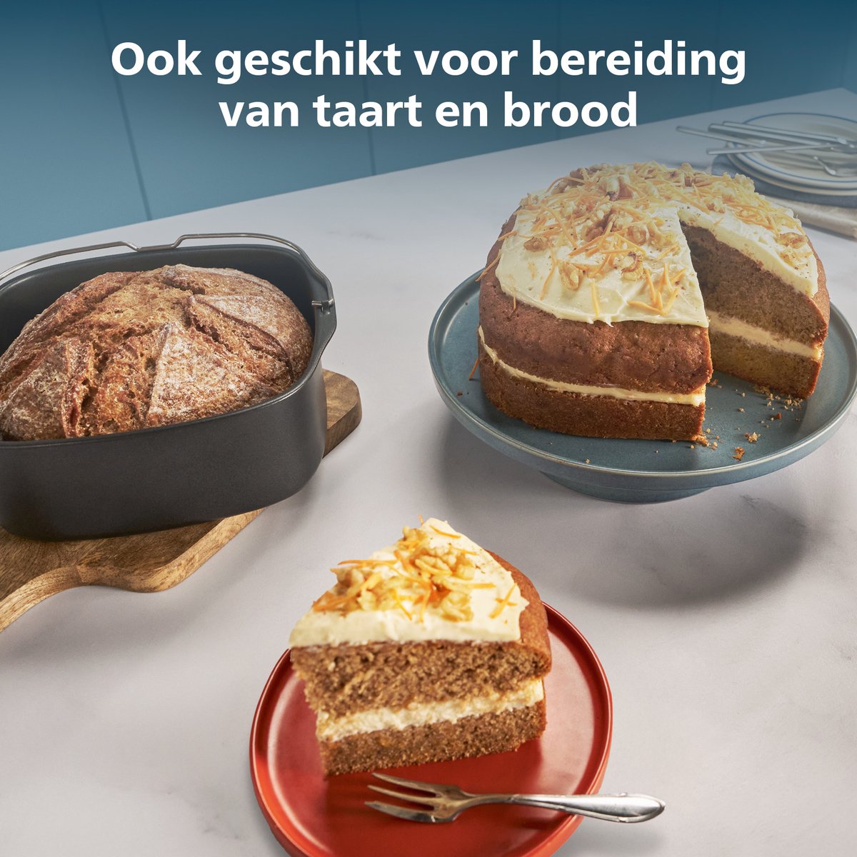 Philips Ovenschaal & Bakblik Airfryer Accessoire - HD9957/00 - Geschikt voor Philips - Bakset met 9 muffinvormen — afbeelding 3