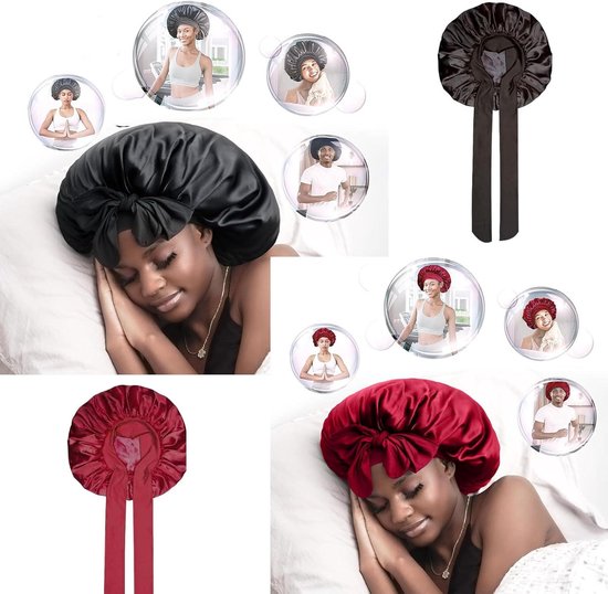 WLLHYF Zijden bonnet voor mannen, satijnen motorkap enkellaags elastische band zijden slaapmuts zwart zacht verstelbaar haar cap haarwrap grote bonnets voor vrouwen slapen, Gouden luipaardprint, One