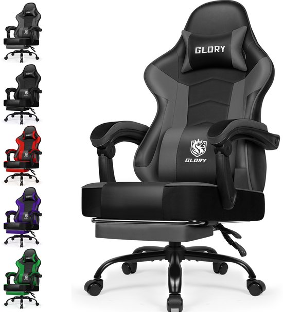 Hiaonyx Gaming Stoel - 170° Verstelbare Rugleuning