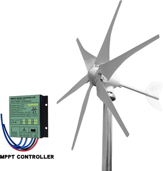Foto: Windturbine windturbine generator windmolen 3000w 48v windenergie met controller krachtige en stille energieoplossing voor huishoudens en off grid systemen