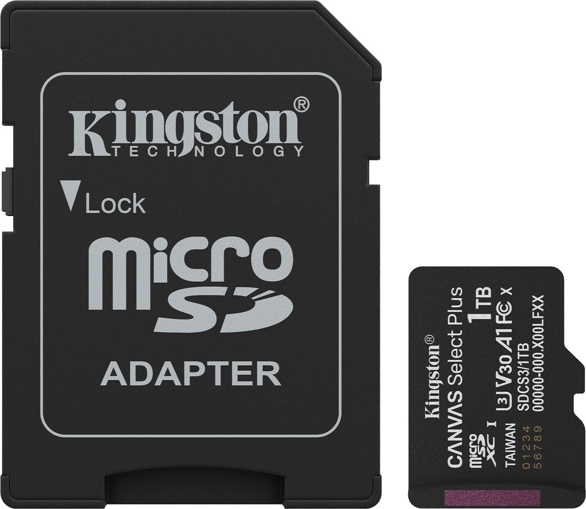 Kingston Canvas Select Plus 1 TB MicroSDXC geheugenkaart