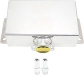 Allecto Plus - Koelvloeistof Reservoir Tank 1L Aluminium voor Auto - Universeel Expansie Reservoir - Inbouwen - Geschikt voor alle auto's