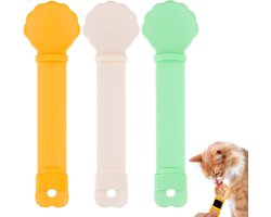 Allecto Plus - Multifunctionele Kattenstripvoeders Lickable - Schelpvormige Kattenvoer Lepel - Nat Voedsel Kattenstokvoeder - 3 Kleuren - Katten Benodigdheden