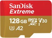 SanDisk Extreme - MicroSDXC - 128GB - Inclusief SD Adapter