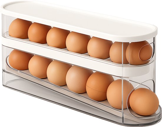 Boeste® koel­kast eierhouder – slim & stapelbaar ontwerp