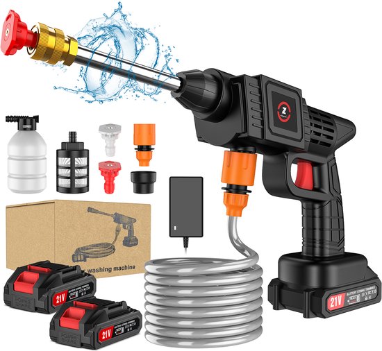 2025 Topkwaliteit 30 Bar Draadloze Hogedrukreiniger | 20000mAh Schuimpistool | Multifunctioneel Gereedschap voor Auto- en Thuiswasbehoeften