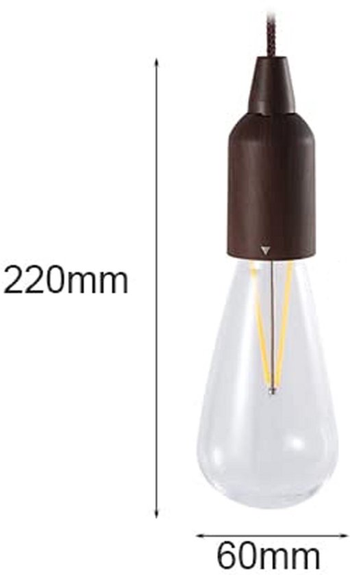 Campinglamp - Hanglamp - Trekschakelaar - LED -Hanglamp Batterij - Kan Tegen Een Stootje - Campinglampen - Tentlamp - Kampeerlamp - Tuinverlichting - Feestverlichting - Aaa-Batterijen Inbegrepen — afbeelding 5