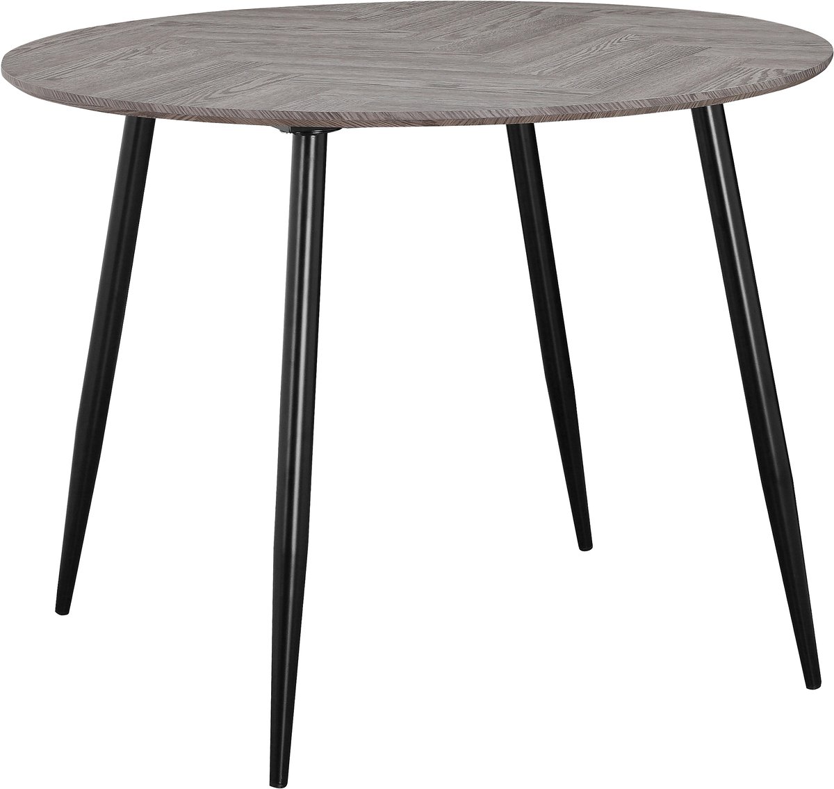 Notio Living Monza|Eettafel 100 4-persoons Visgraatmotief in Eikenlook Wit