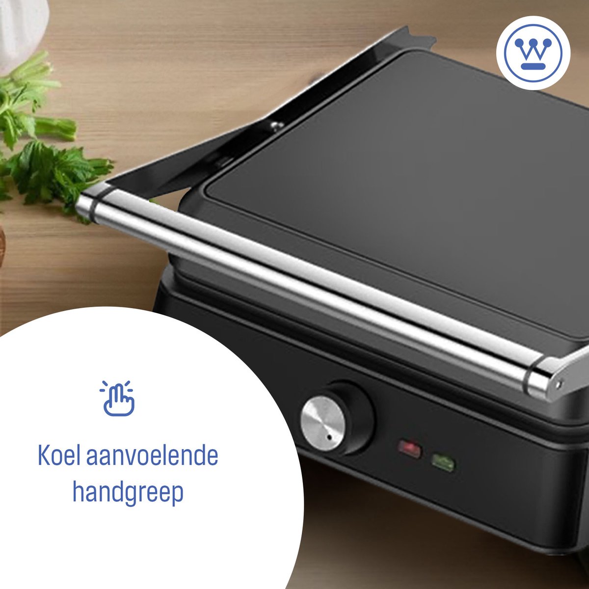 Westinghouse Retro Contactgrill - Zwart thumbnail 6